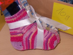 Socken stricken mit einer Rundnadel